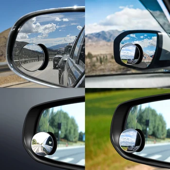 

1 Pcs Auto 360 Wide Angle Round Convex Mirror Car Vehicle Side Blindspot Blind Spot Mirror Wide RearView Small Round Mirror