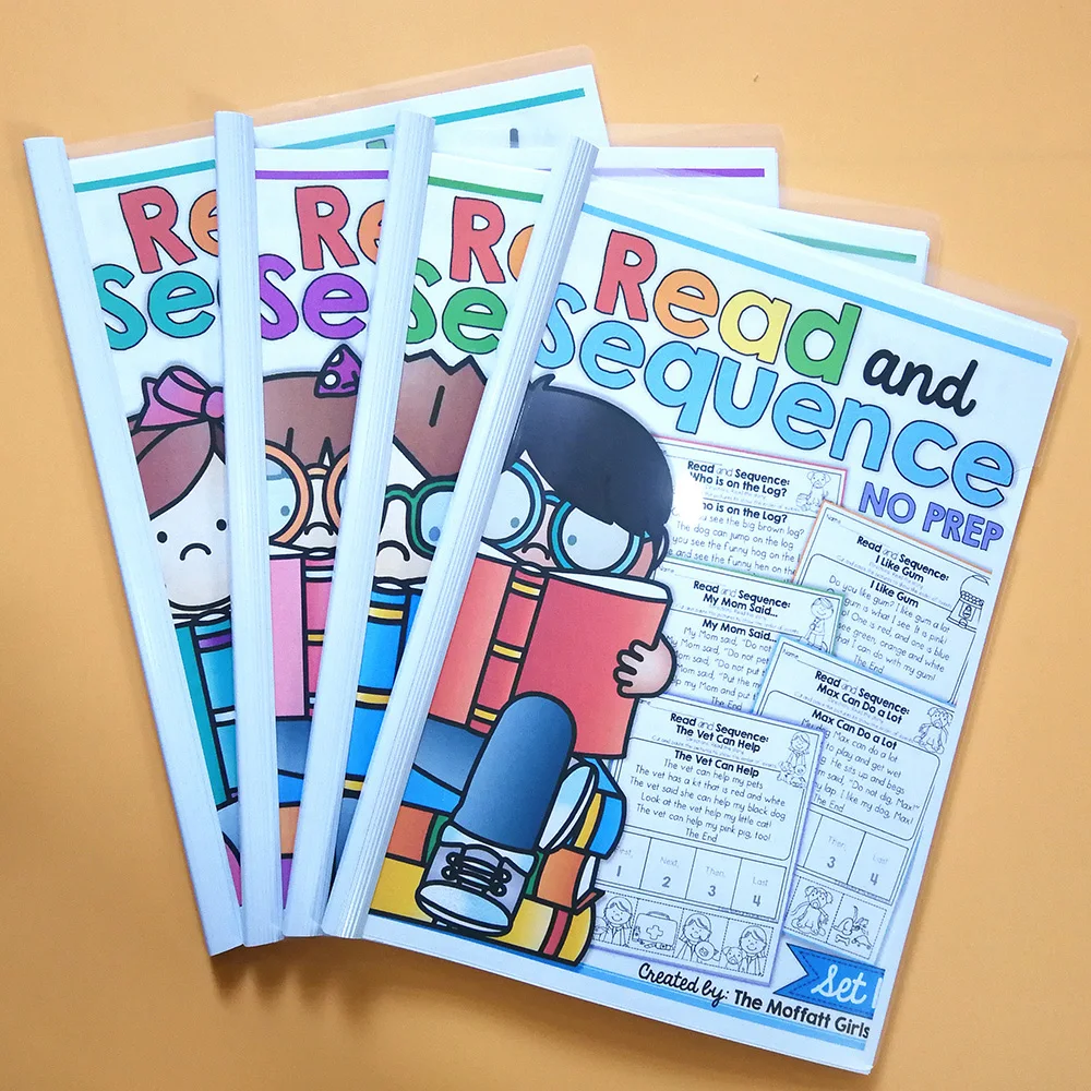 

Kids Games English Phonics Sight Words Read and Sequence Preschool Reading Comprehension Workbook Exercise Book Baby Toys