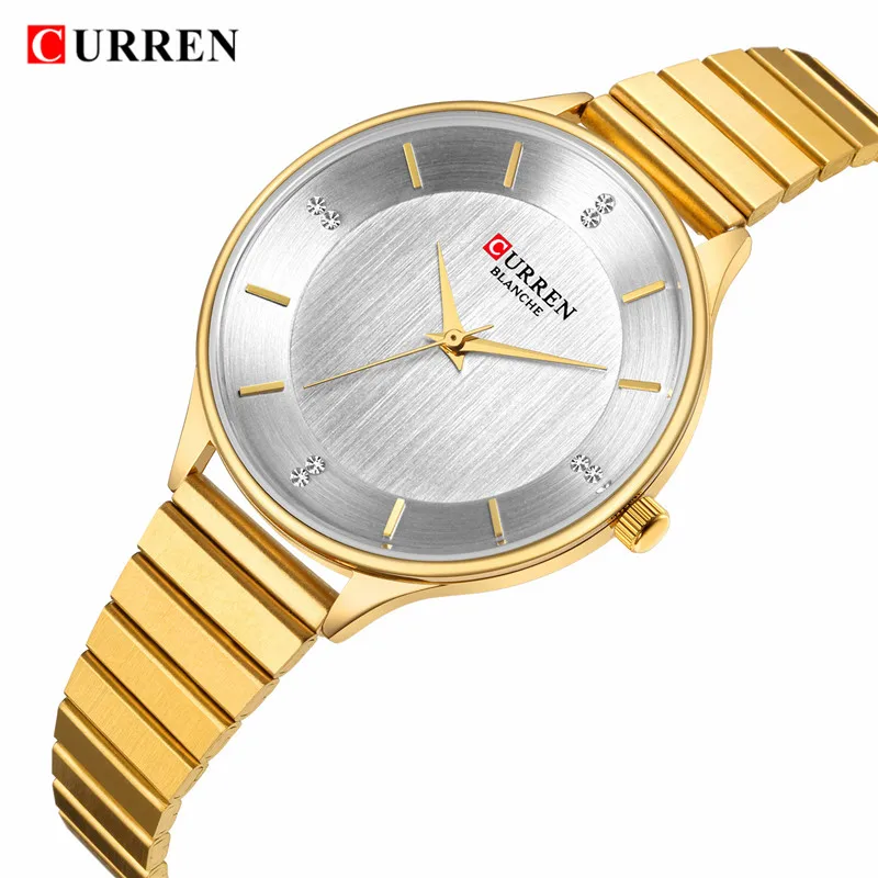 

Curren Brand Luxury Black Stainless Steel Bracelet Style Women Quartz Fashion Dress Ladies Watches Gifts Relogio Feminino