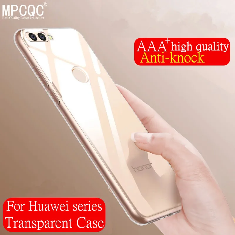MPCQC ультра тонкий мягкий очищающий гель TPU чехол для huawei Y6 2018 антидетонационных