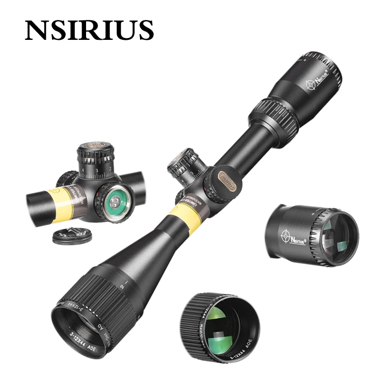 

Nsirius 3-13x44 Aoe Hunting Riflescope Red Special Cross Reticle Sniper Optic Scope Sight For Rifle One Piece 11mm Or 20mm Ring