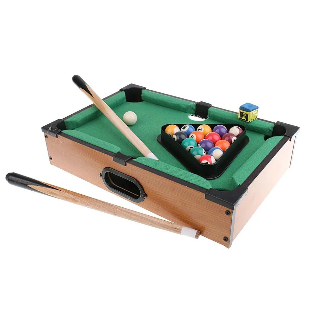 Mini Tabletop Pool Table Desktop Billiards Sets Children'S Play Sports Balls Sports Toys Xmas Gift Family Fun Entertainment