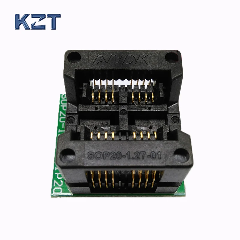

Double SOP8 SOIC8 SO8 Programming Socket Pin Pitch 1.27mm IC Body Width 5.4mm 209mil Flash Test Socket Adapter