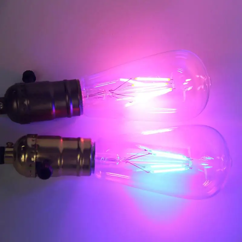 Ретро декоративная лампа Эдисона светодиодный COB E27 винтовой колпачок для паба бар окружающей среды накаливания лампочки для дома кофе
