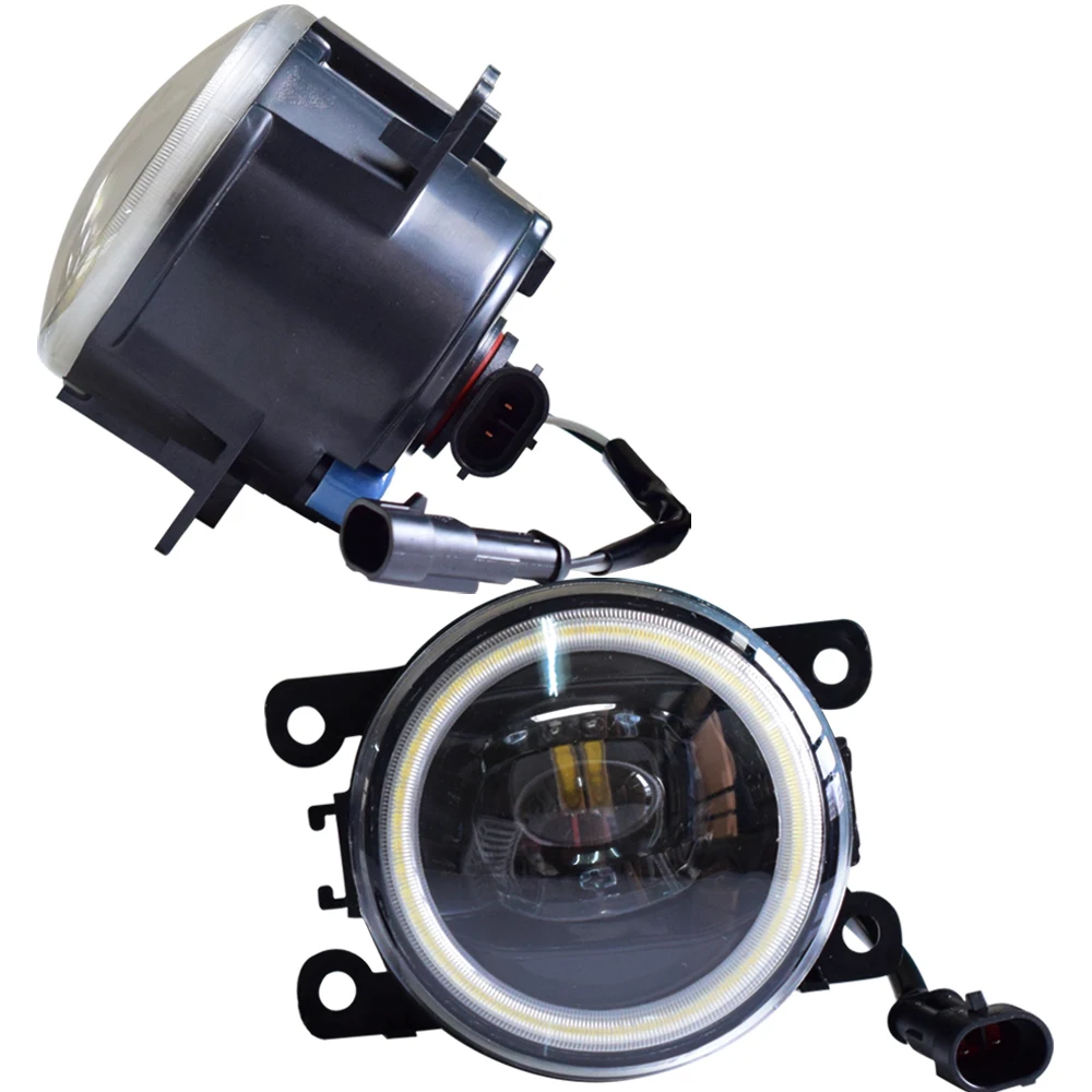 

For Peugeot 208 2014-2015 Angel Eyes Fog Light 12V LED Automobiles High Brightness Fog Lamp Car Accessories