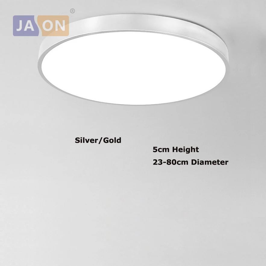  LED Modern Acryl Alloy Silver Round 5cm Super Thin LED Lamp.LED Light.Ceiling Lights.LED Ceiling Li - 32897020045