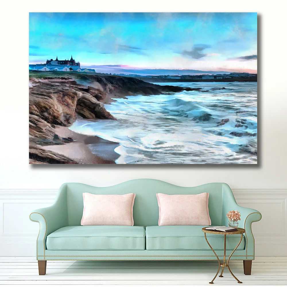 Embelish 1 PC Large Size Stormy Seas Landscape Wall Art Poster For