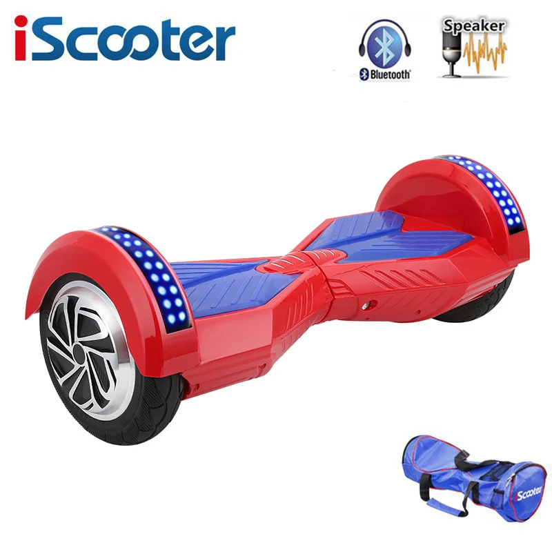 

IScooter hoverboard 8 inch Bluetooth 2 Wheel Self balancing Electric Scooter two Smart Wheel with Remote key And LED Skateboard