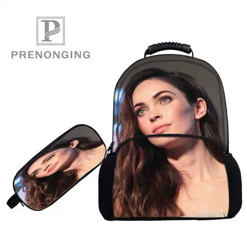 #*Cheap Custom 17inch megan fox Backpacks Pen Bags 3D Printing School Women Men Travel Bags Boys Girls Book Computers Bag#1031 8 Megan
