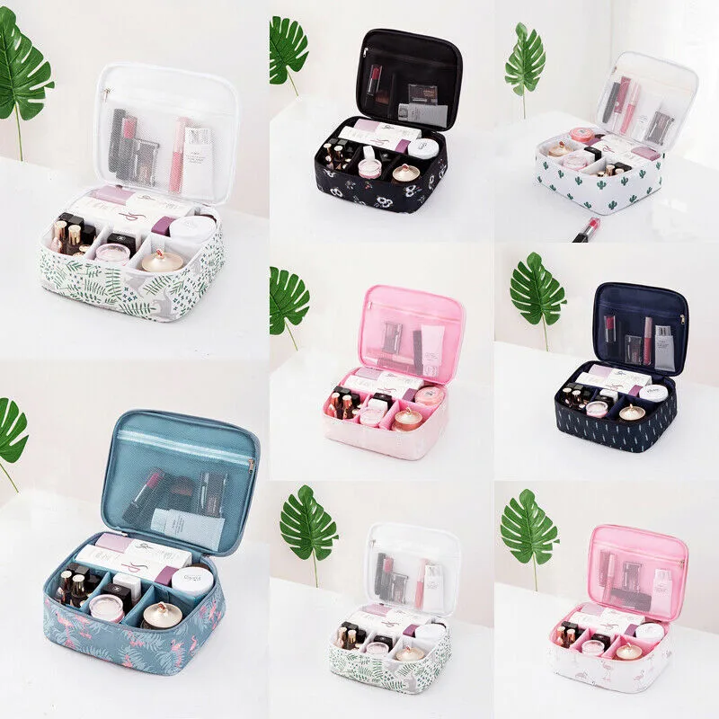

NoEnName Women Ladies Professional Makeup Bag Toiletry Cosmetic Case Storage Handle Organizer Travel Kit Pouch Handbag
