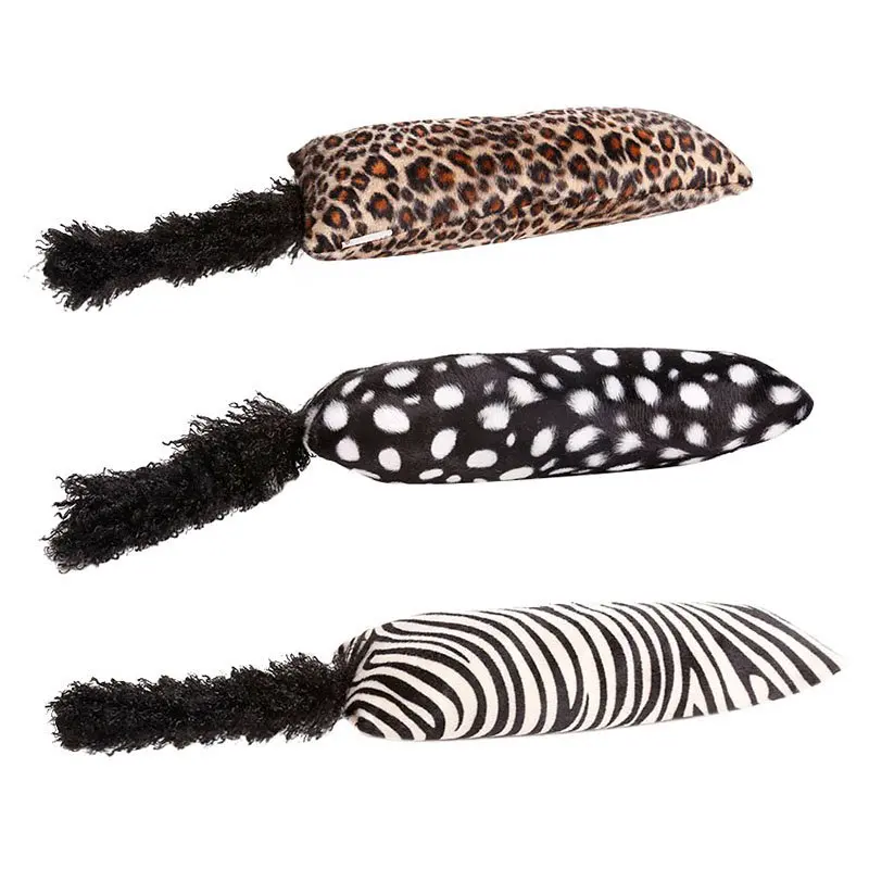 Interactive Fancy Catnip Cat Toy Long Hair Tail Cat Mint Goods For font b Pets b