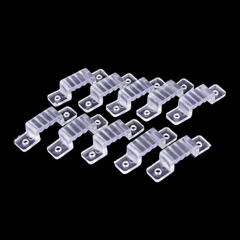 10pcs 8mm LED Fixing Silicone Mounting Clips For 220V 5050 3528 LED