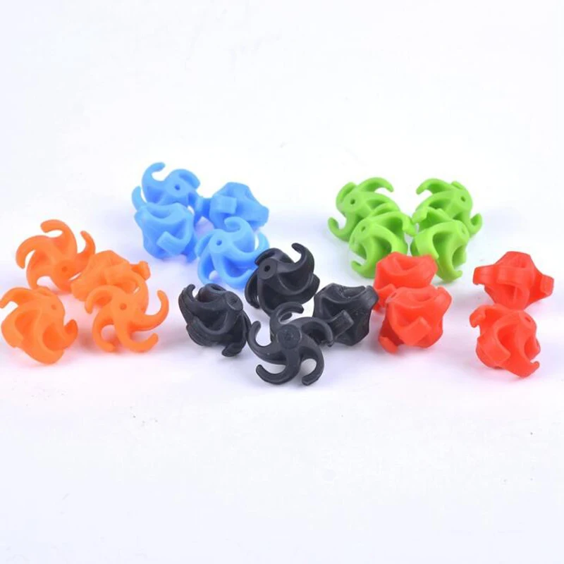 

1 set(4pcs) Archery Bow String Stabilizer Reduce Noice Damper Hunting Recurve bow Compound Bow Bowstring Sliencer Shock Absorb