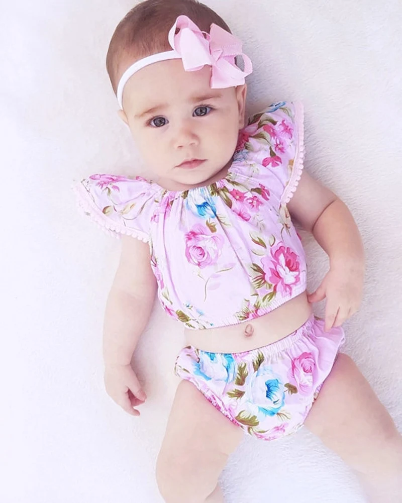 Aliexpress.com : Buy Newborn Kids Baby Girls Clothes Set Outfits Girl ...