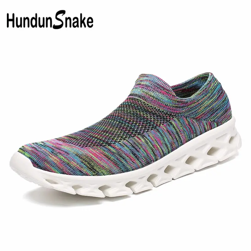High Top Slip-on Sneakers Socks Women Sport Sneakers Men Running Shoes for Women Sports Shoes Blue Bayan Ayakkabi Krasovki C-243
