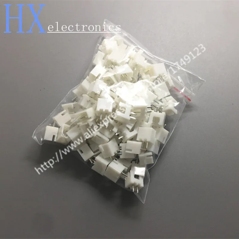 XH2.54-2P 2.54mm pitch White Tower Connector Straight needle seat XH2.54 Cable_