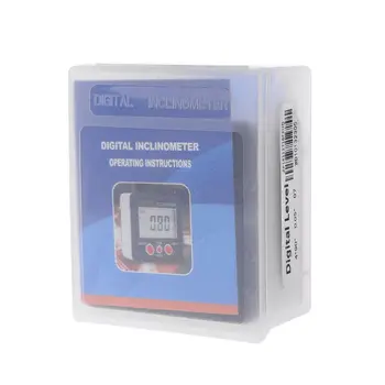 

OOTDTY Digital Inclinometer Electronic Protractor Aluminum Alloy Bevel Box Angle Gauge dremel tools