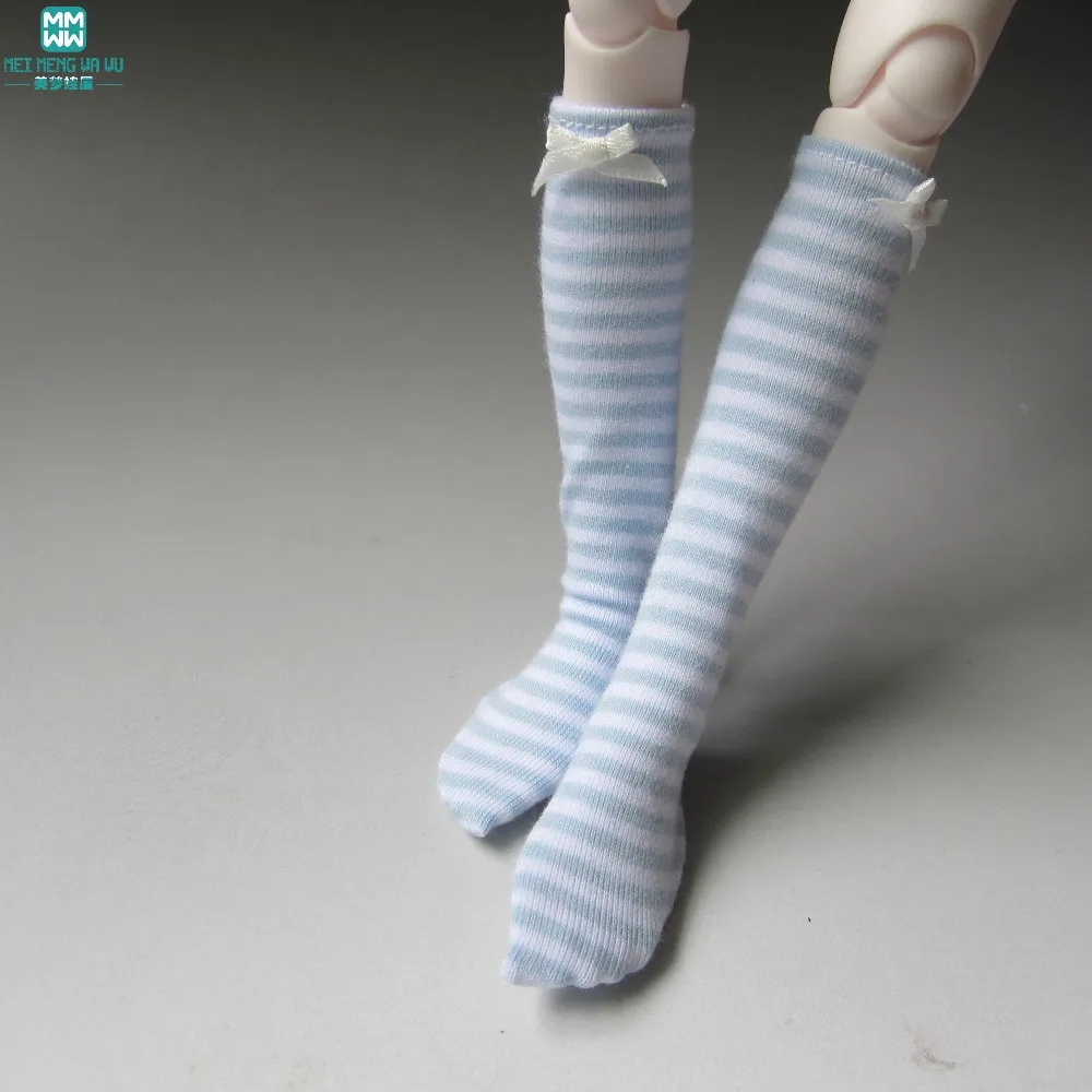 

Accessories for doll fit 1/6 1/4 1/3 BJD YOSD MYOU SD13 MSD SD14 Doll Striped mid leg socks, shorts, long leg stockings