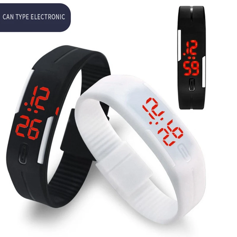

LED Digital Watch Electronic Wrist Watches Men Women Kids Sport Watch Creative Calendar Colorful Rubber Smart Montre Femme