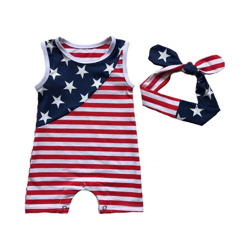 4th of july romper baby boy