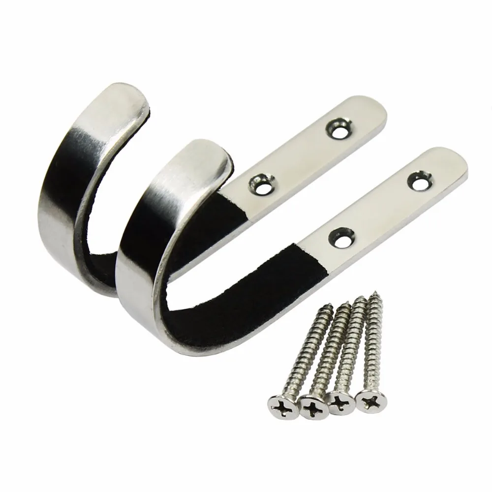 

1 Pair Gun Wall Mount Storage Rack J-Hook Rifle Shot gun Hangers Set Anti-Scratch