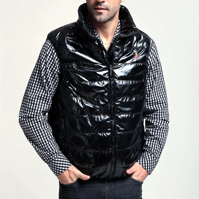 New 2017 Heated Vest Carbon Fiber Electric Heating Clothing Male Jacket