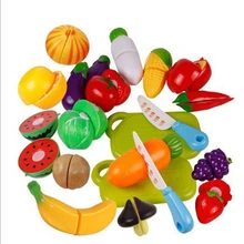 Кухня Еда Играть Игрушка резка фрукты овощи Нож детские игрушки