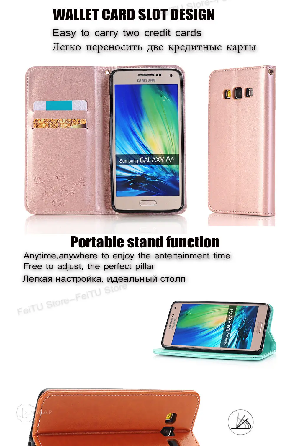 Флип-чехол для samsung Galaxy A5 SM A500 A500F A500H чехол для телефона кожаный чехол для samsung A 5 SM-A500F SM-A500H Coque