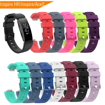 

2019 Mijobs Silicone Strap for Fibit Inspire HR Band Smart Watch Bracelet Replacement Wristbands for Fitbit Inspire Band Ace 2