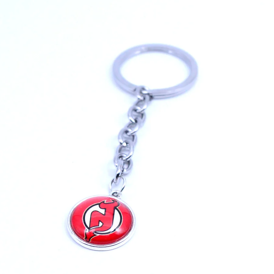 Ice Hockey Keychain NHL New Jersey Devils Charm Key Chain Car Keyring