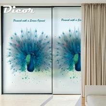 DICOR Proud As A Peacock модная художественная оконная стеклянная наклейка Advanced PVC матовая непрозрачная оконная пленка для домашнего декора наклейка