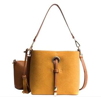 

Simple classic euramerican style bucket bag High quality PU leather women shoulder bag women handbag xianf891