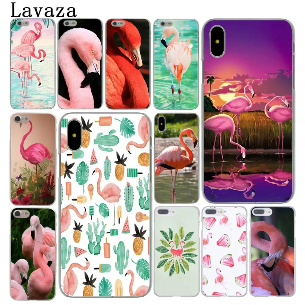 Розовый Жесткий чехол для телефона Lavaza Flamingo Phoenicopterus bird iPhone XR X XS 11 Pro Max 10 7 8 6 6S 5 5S SE 4S