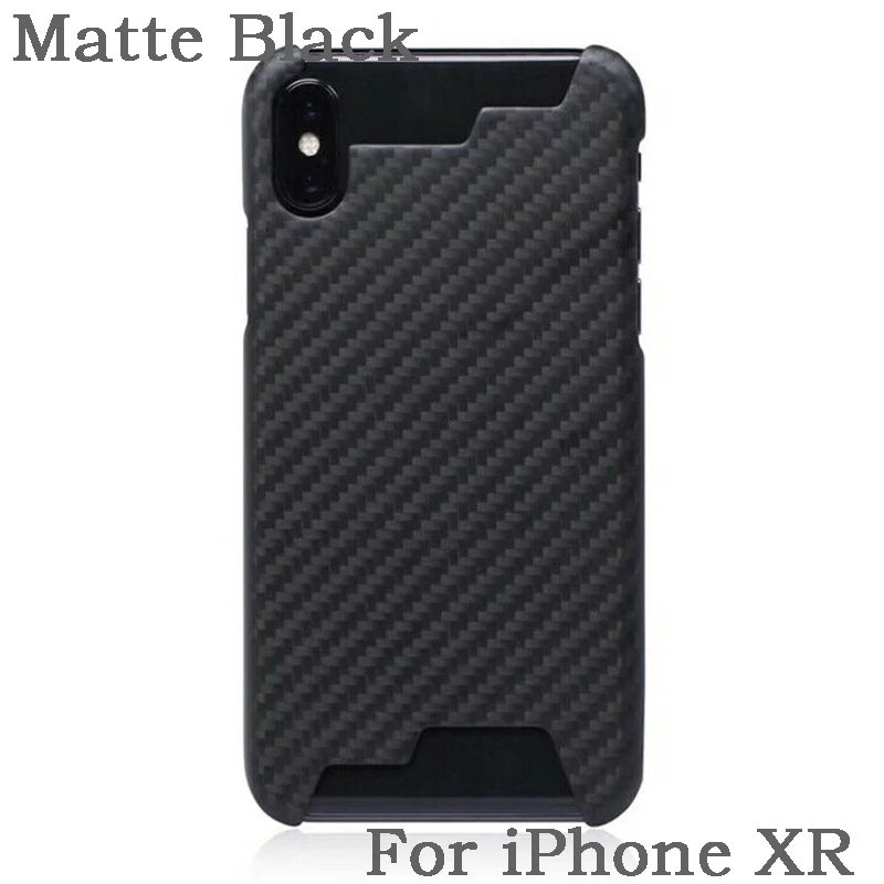 Чехол для iPhone XS Max, роскошный тонкий чехол из настоящего углеродного волокна, защитный чехол для телефона, для iPhone 6, 6 S, 78 Plus, X, XR, задняя крышка - Цвет: For iPhone XR