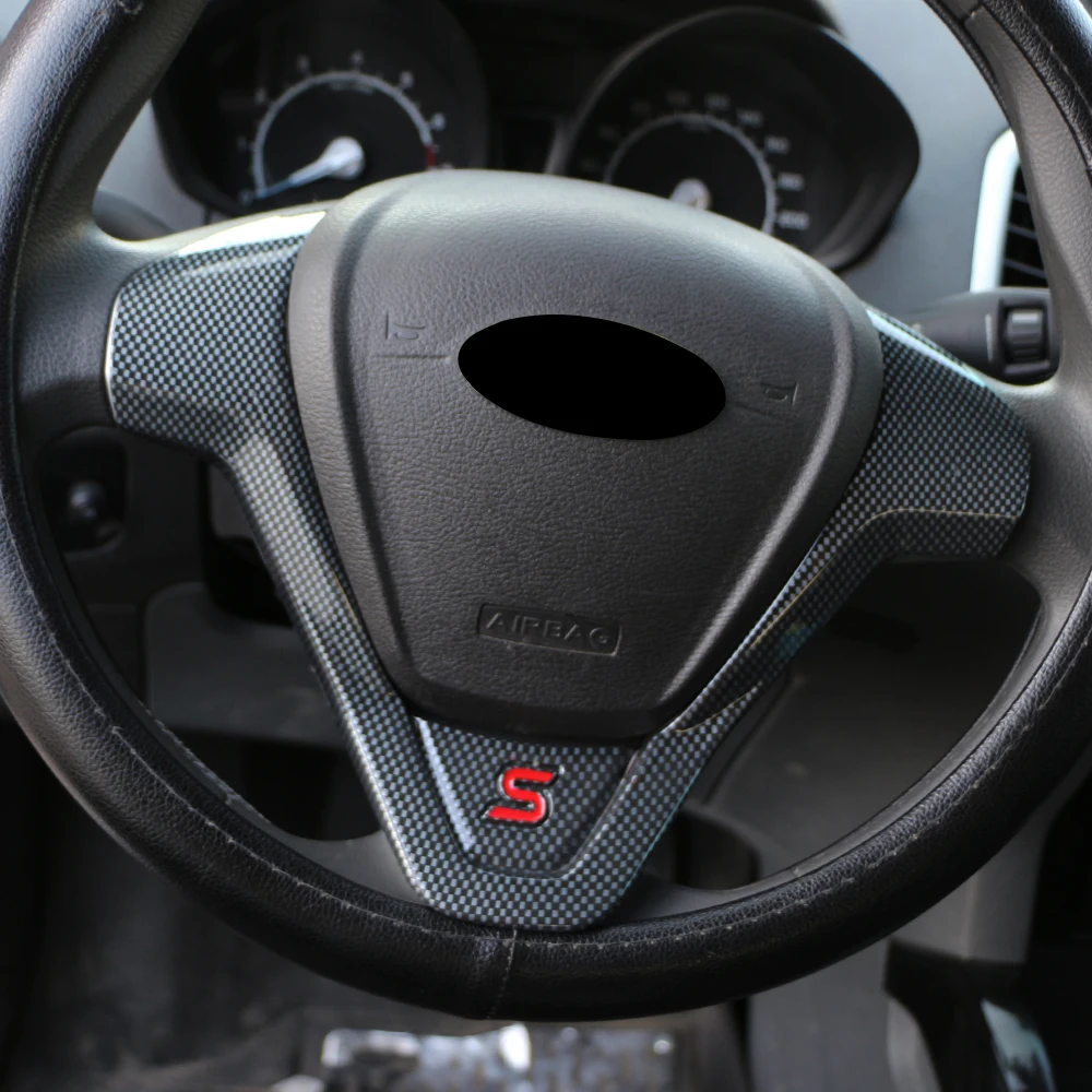 

Car Steering Wheel Protective Sequin Cover Trim Sticker for Ford Ecosport 2012 2013 2014 2015 2016 Accessories