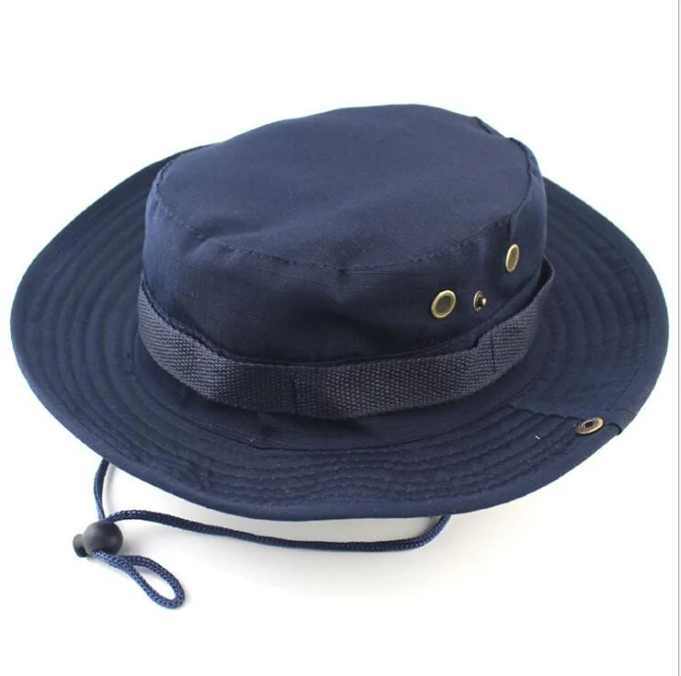 Унисекс Бонни шляпы высокое качество Кепка, рыбак шляпа Военная джунгли Кепка Повседневные шапки - Цвет: navy