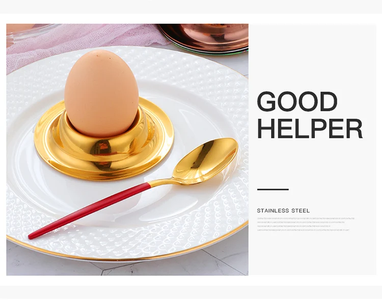 4 шт./партия высококачественный прочный Кухонный Контейнер для яиц сиденье для завтрака вареная металлическая подставка для яйца инструменты для яиц