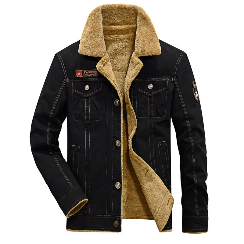 astounding  RIINR 2019 Men Jacket Coats Winter Military Bomber Jackets Male Jaqueta Masculina Fashion Denim Jac