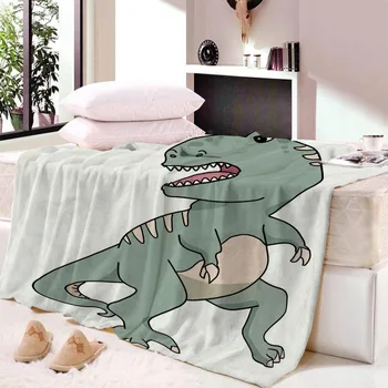 

Super Soft Cartoon Cute Dinosaur Blanket for Bed BeachTowel For Kids Adults Animals Blanket Throws bedsheet Travel Sheets