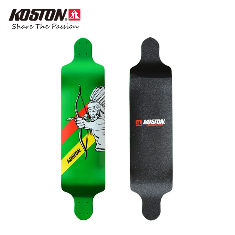 

Koston Professional Drop Down Long Board Decks Downhill 41.25 Inch 9ply Canadian Maple Laminated Ship Type Long Skateboard Decks