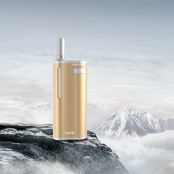 New Mjtech 5S Vv Kit Wax Oil Box Mod 2 In 1 Vaporizer Electronic Cigarette Atomizer 650Mah Vape Pen Hookah E-Cigarettes Kit (5)