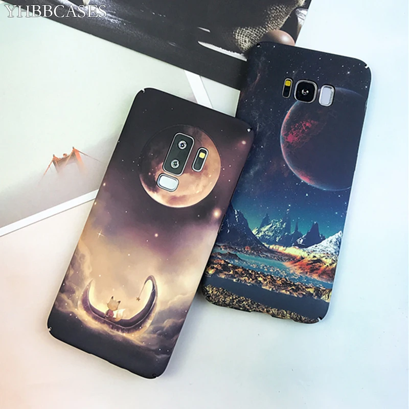 Твердые Чехлы YHBBCASES из поликарбоната с мультяшным звездным небом для Samsung Galaxy S10 S8