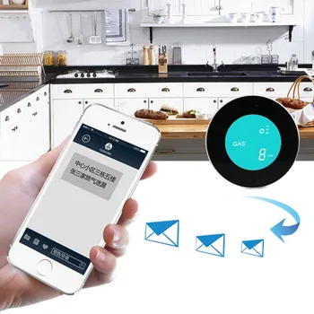 

Smart Wireless WIFI Gas Detector Gas Leakage Alarm Sensor for Home Security Remote Control Gadgets with APP Control US Plug