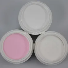 3 шт высокого качества прозрачный белый розовый акриловый порошок для маникюра