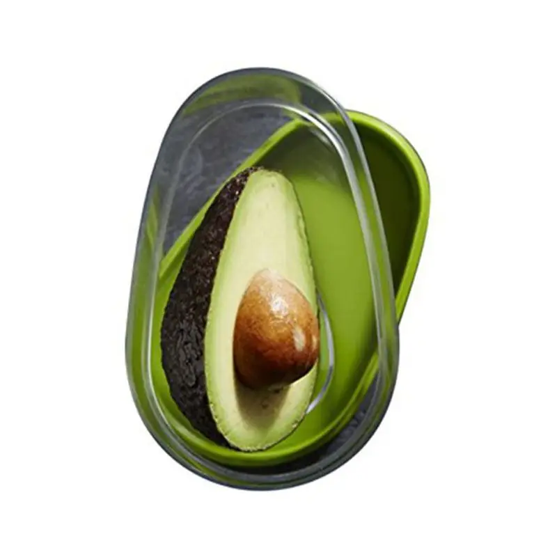 

Vegetable and Fruits Fresh-keeping Box for Avocado Mini Plastic Avocado Storage Container Keep Fresh Kitchen Fruit Accessories