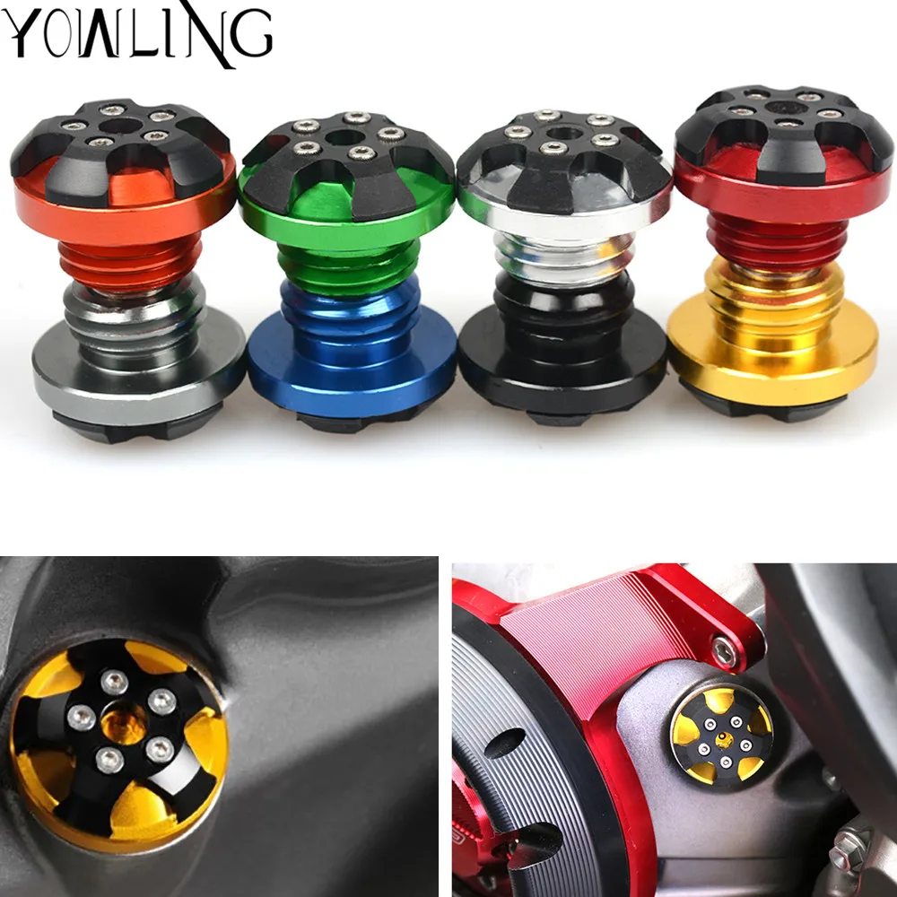 

M19*2.5 Motorcycle Engine Oil Cup Cap Screw For Honda CBR600RR CBR600 RR CBR 600RR CB1000 R Multistrada 1200 Yamaha Tmax 500 530