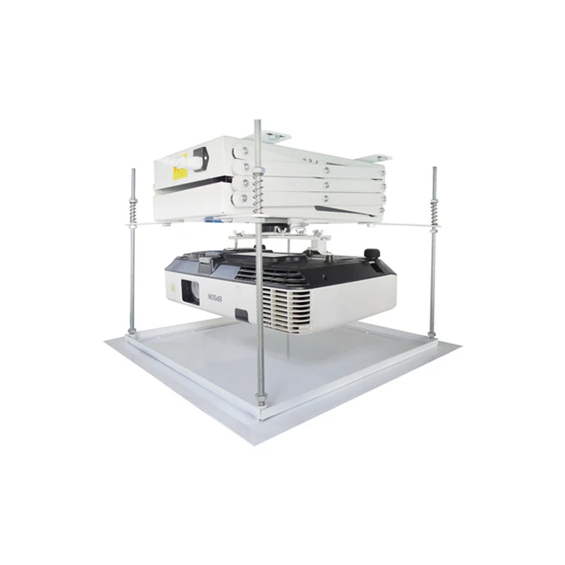 Projector Bracket Motorized Electric Lift Scissors Projector Ceiling Mount Metal 70CM Wireless Remote 110v/220v 25w