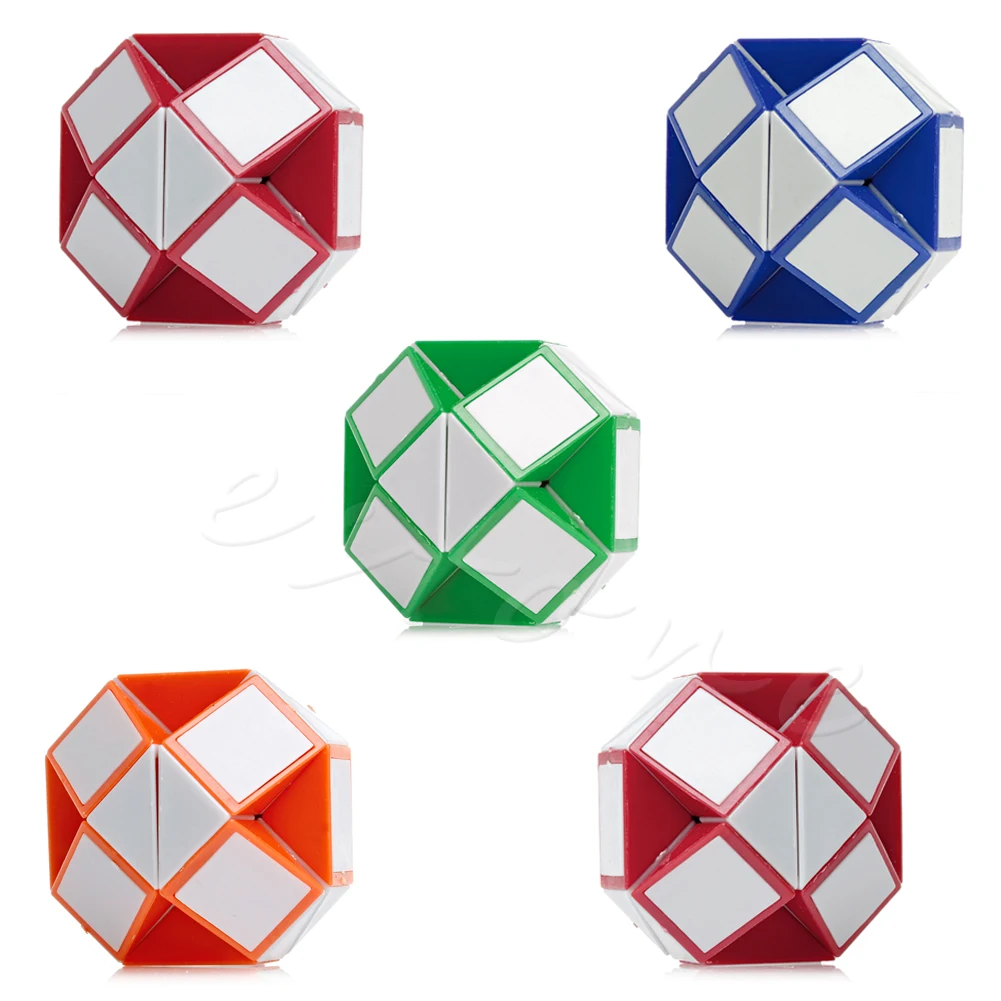 

1Pc Magic Snake Shape Toy Game 3D Rubix Rubic Cube Puzzle Twist Puzzle Toys New