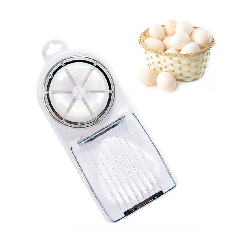 ZORASUN Cooking Tools Egg Slicer 2 in 1 Egg Cutter Stainless Steel