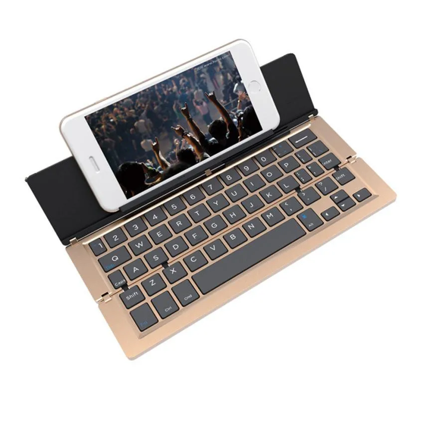 New F18 Portable folding keyboard Touchpad Keypad Foldable Bluetooth